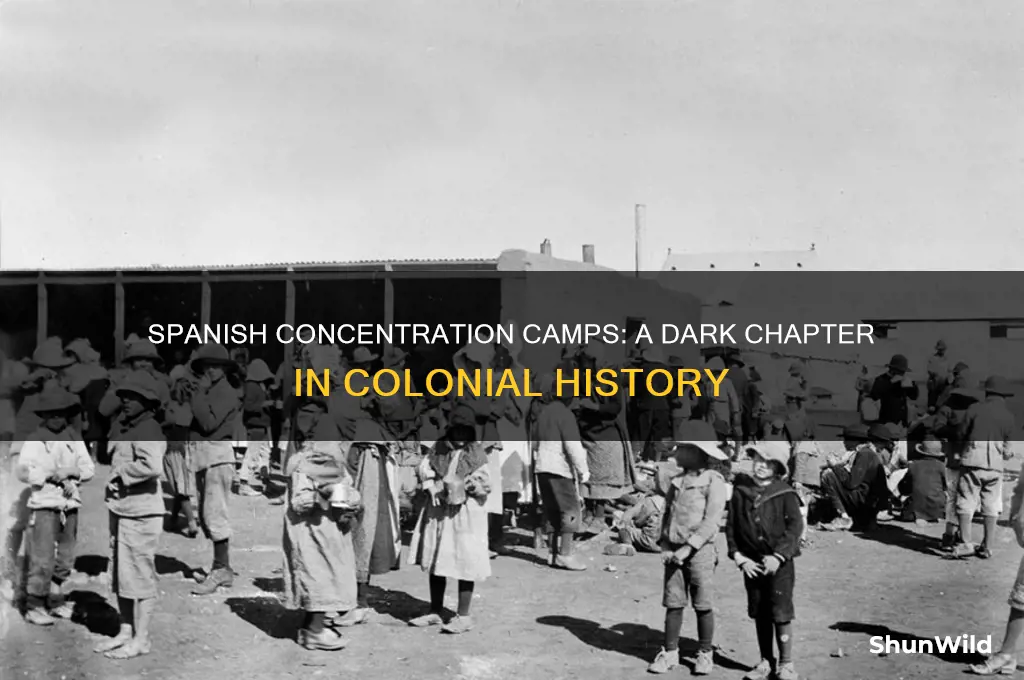 what happened when the spanish had concentration camps