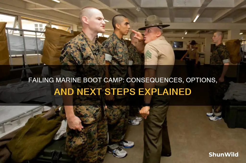 what happenes if i fail marine boot camp