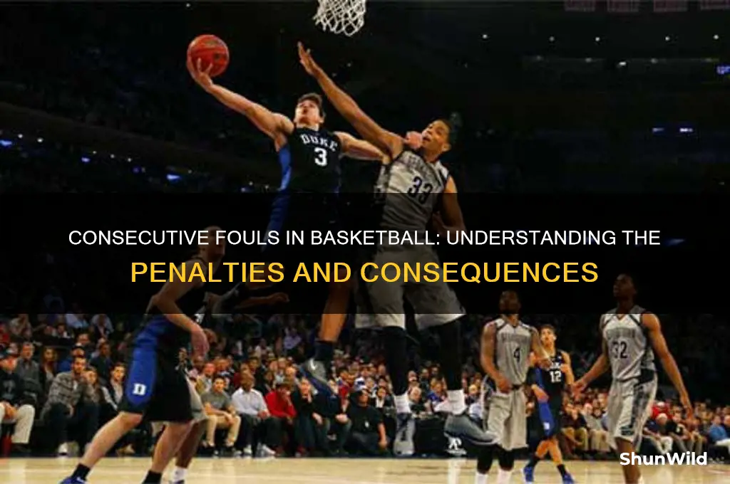 what happens after 3 consecutive fouls in basketball