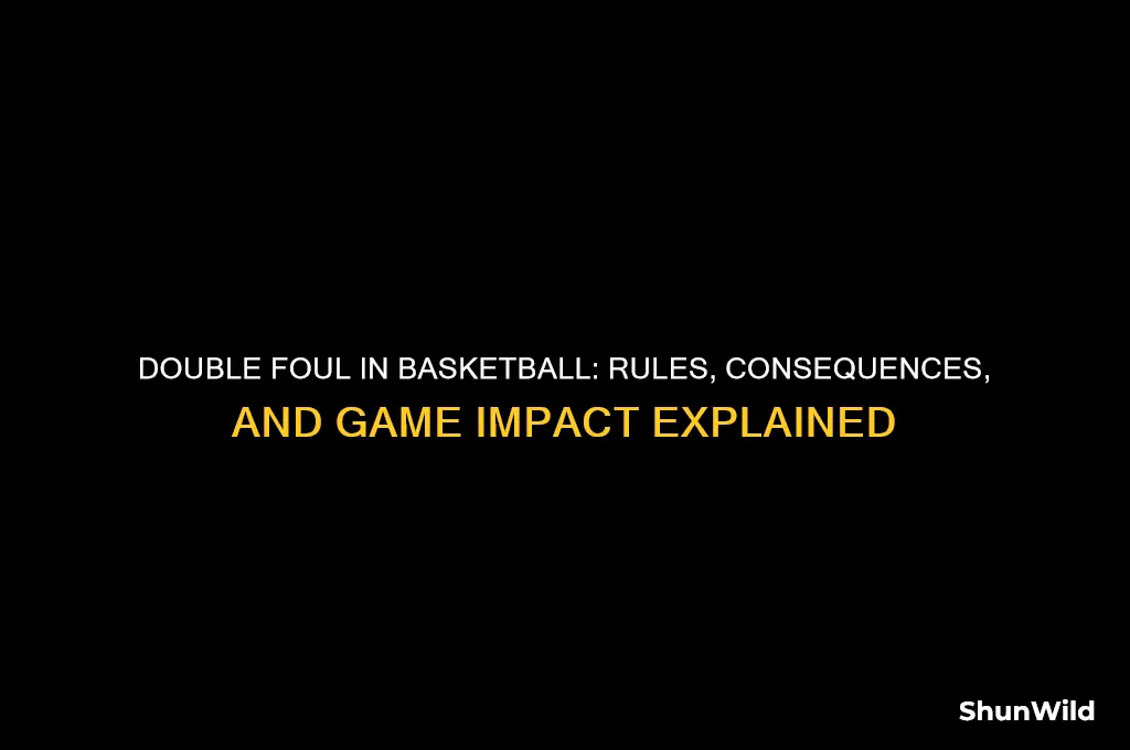 what happens after a double foul in basketball