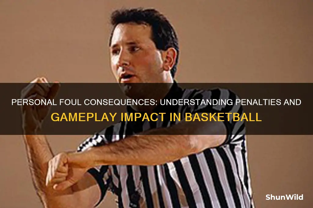 what happens after a personal foul in basketball