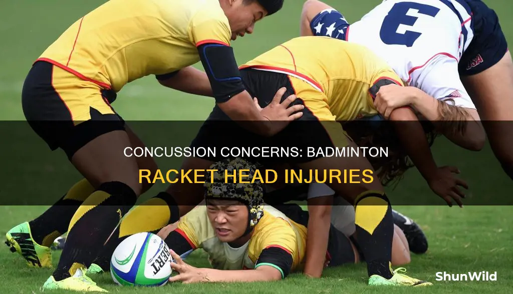what happens if a badminton racquet hits your head