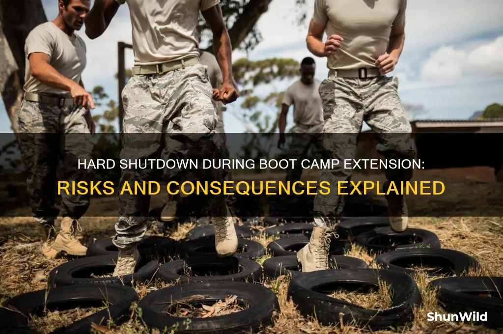 what happens if i hard shutdown during boot camp extension