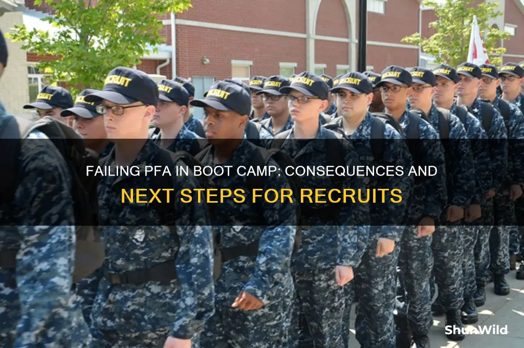 what happens if recruit cant pass pfa in boot camp