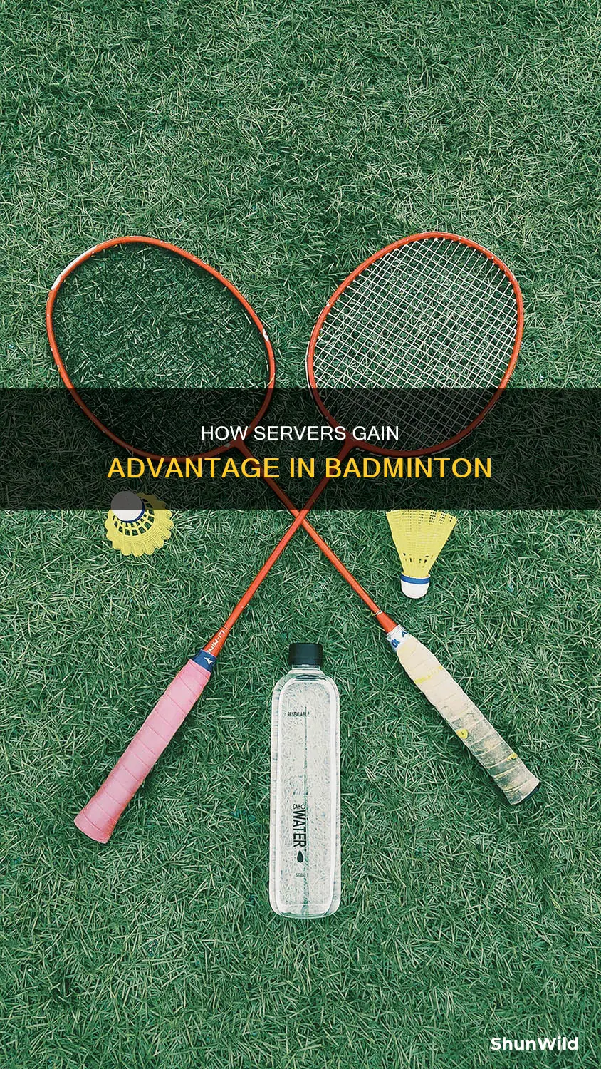 what happens if the server wins the point in badminton