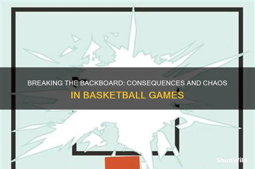 what happens if u break the backboard in basketball