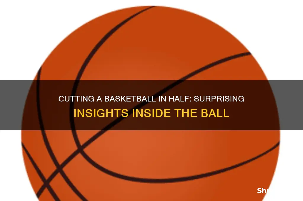 what happens if you cut a basketball in half