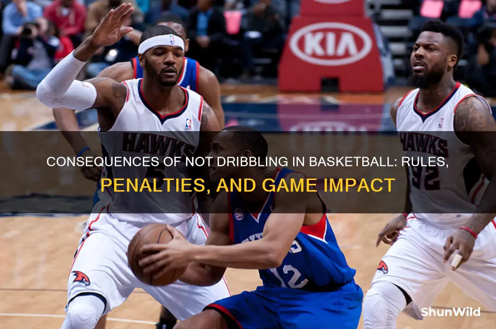 what happens if you don dribble in basketball