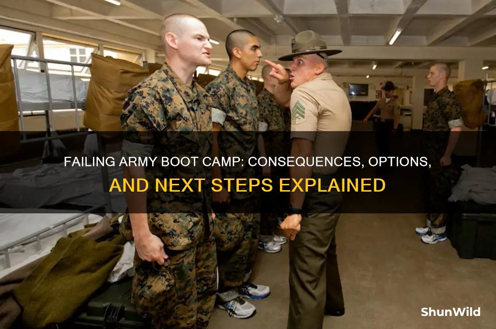 what happens if you don t pass boot camp army
