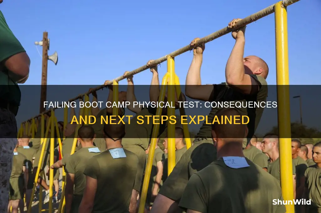 what happens if you fail boot camp physical test
