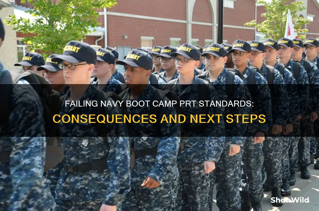 what happens if you fail navy boot camp prt standards
