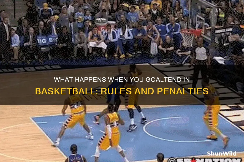 what happens if you goaltend in basketball