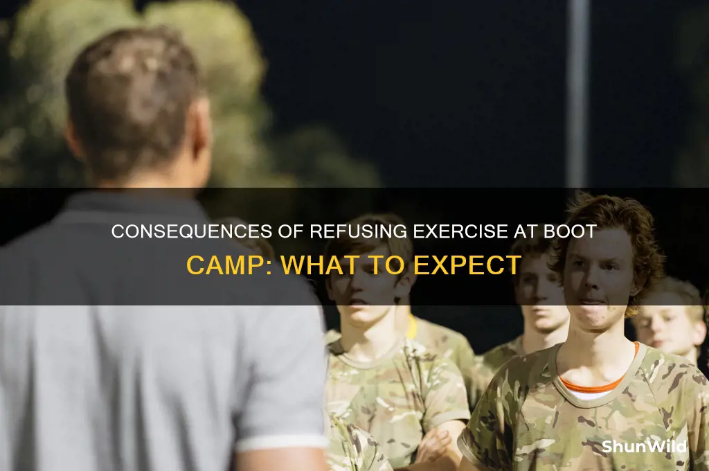 what happens if you refuse to exercise at boot camp
