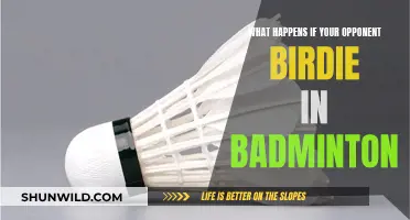 Birdie in Badminton: Opponent's Advantage