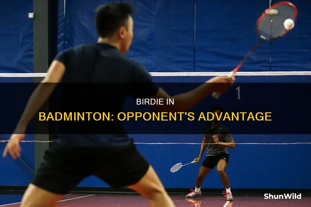 what happens if your opponent birdie in badminton