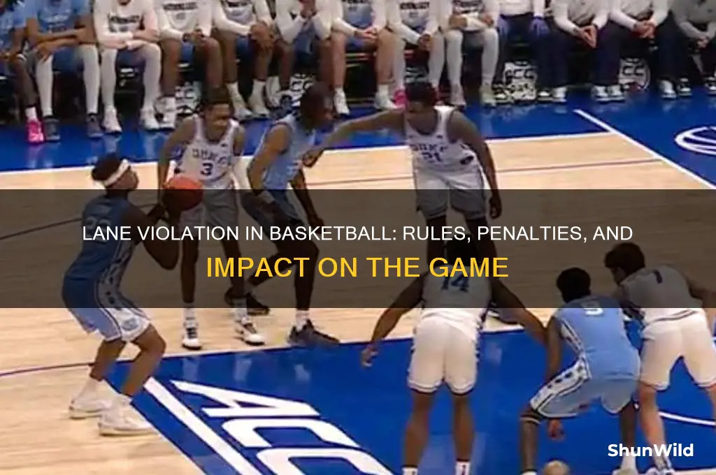 what happens on a lane violation in basketball