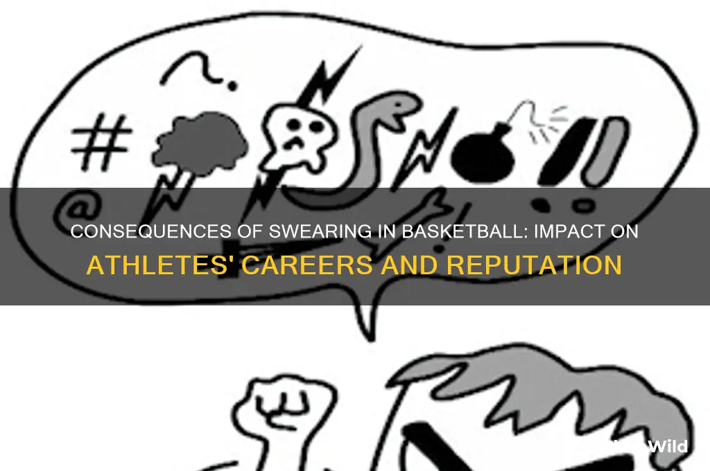 what happens to a athlete who swears in a basketball