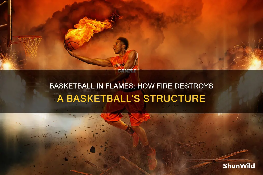 what happens to a basketball when in fire