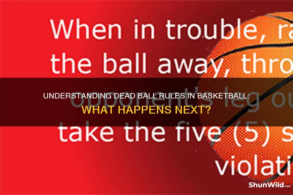 what happens when ball goes dead in basketball