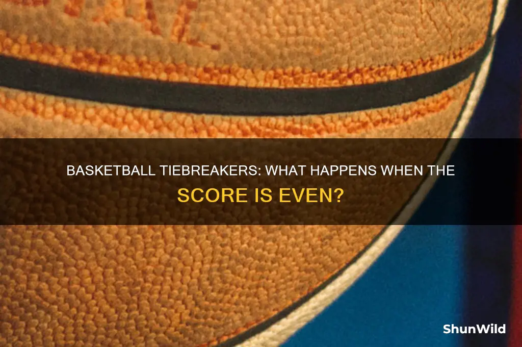 what happens when there is a tie in basketball