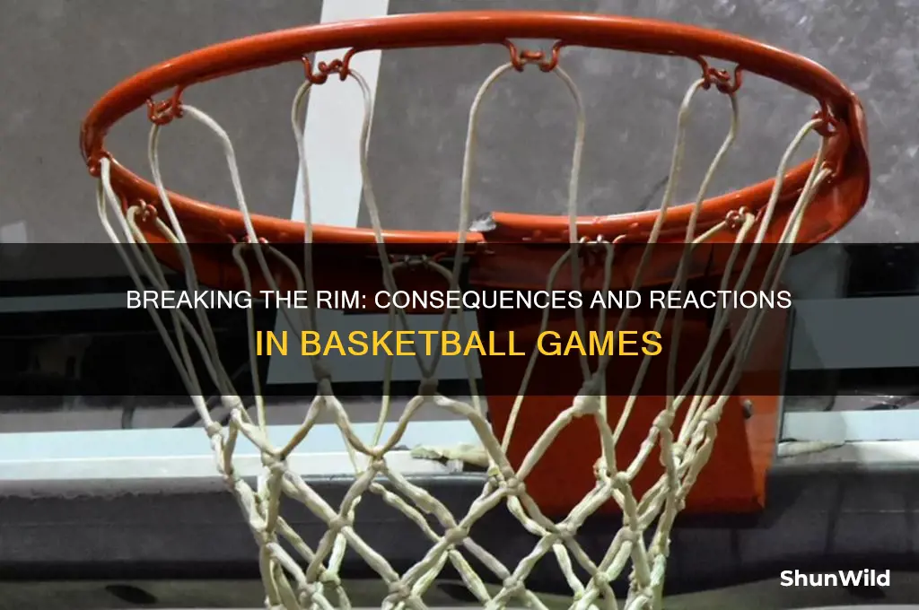 what happens when u break the rim in basketball