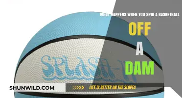Spinning a Basketball Off a Dam: Unpredictable Physics and Surprising Results