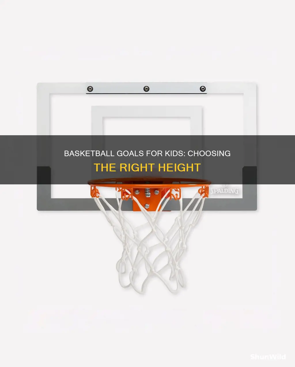 what height basketball goal for 5 year old
