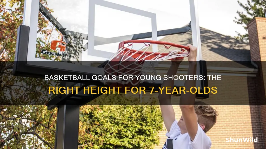 what height basketball goal for 7 year old