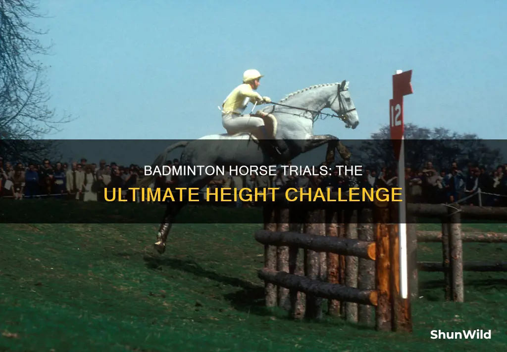 what height is badminton horse trials