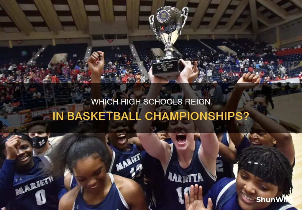 what high school has the most basketball state championships