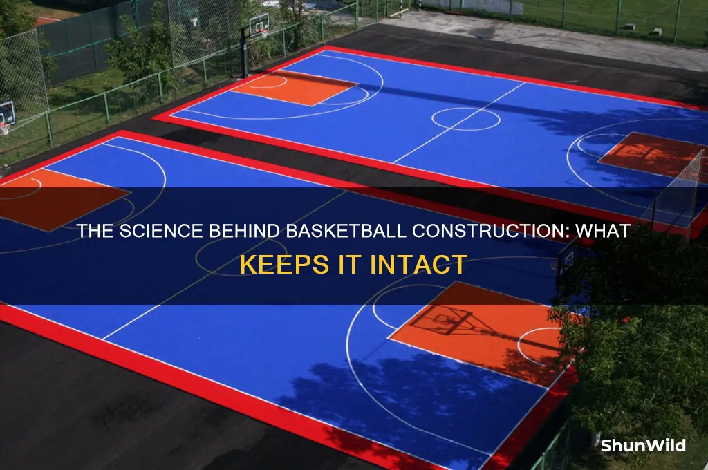 what holds a basketball together