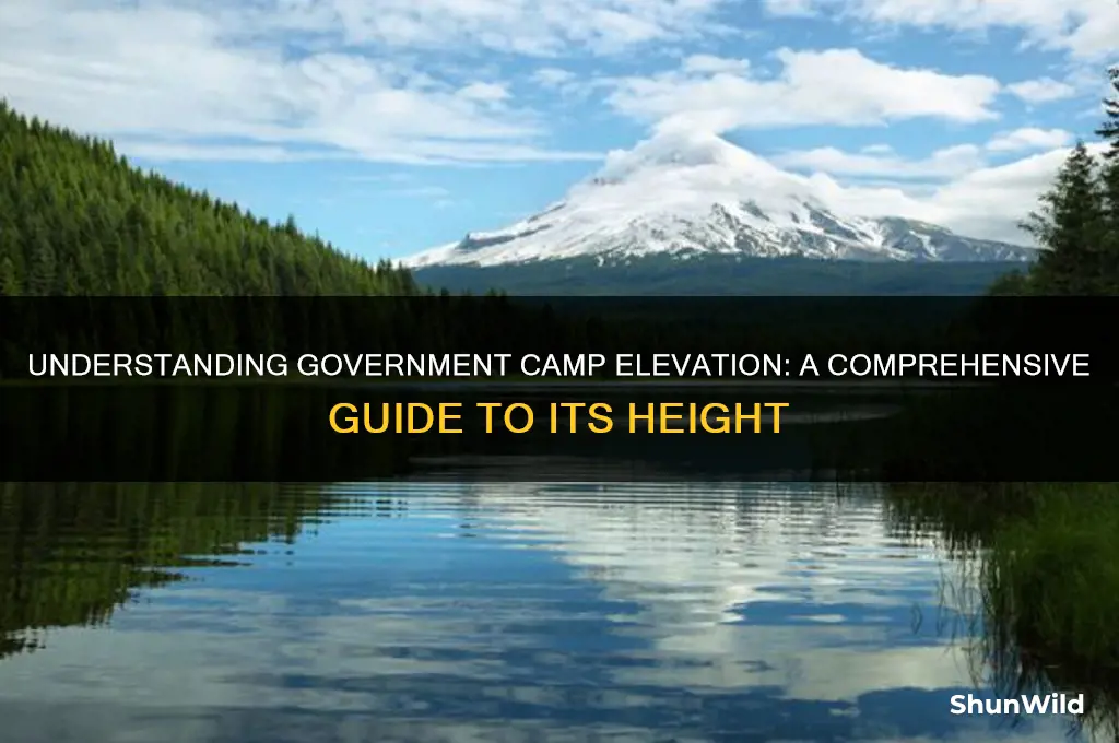 what ia government camp elevation