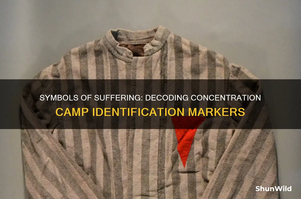 what identifying symbols were used in concentration camps