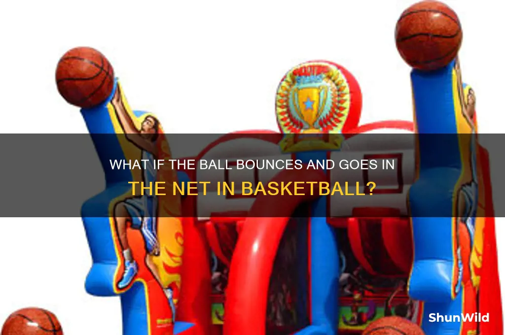 what if ball bounces and goes in net basketball
