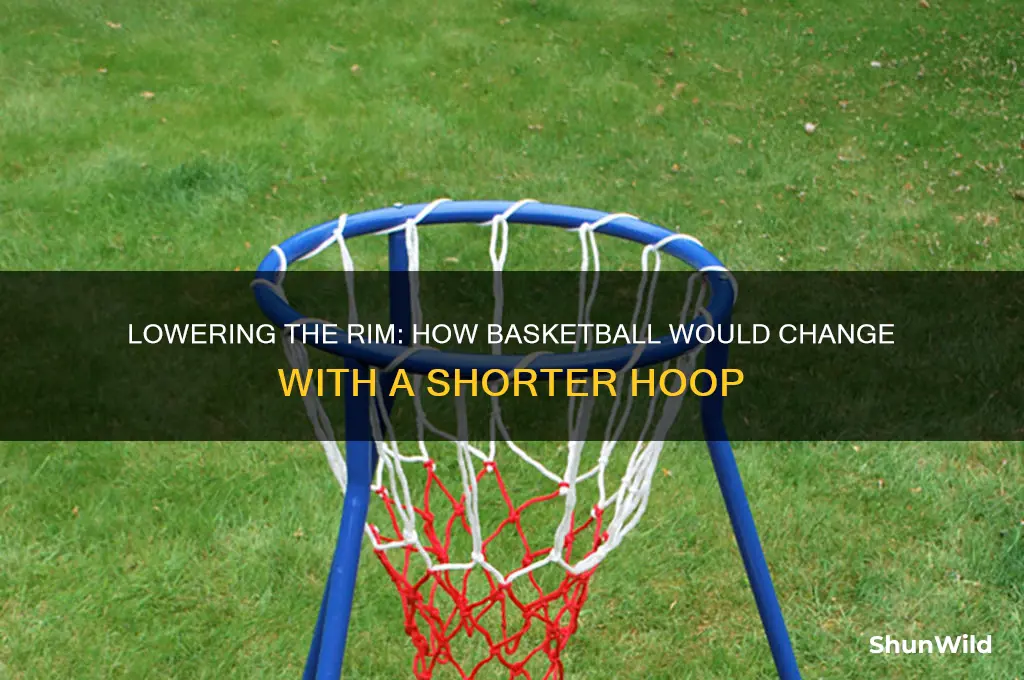 what if basketball rim is lowered