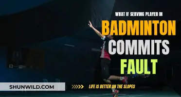 Serving Faults: What Happens Next in Badminton?