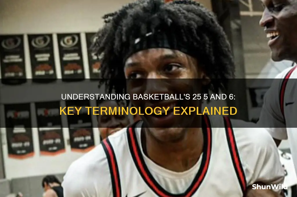 what is 25 5 and 6 in basketball terminology