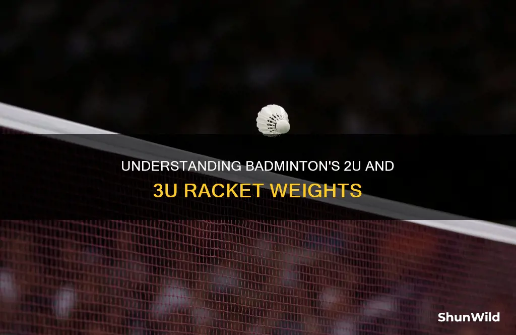 what is 2u 3u in badminton