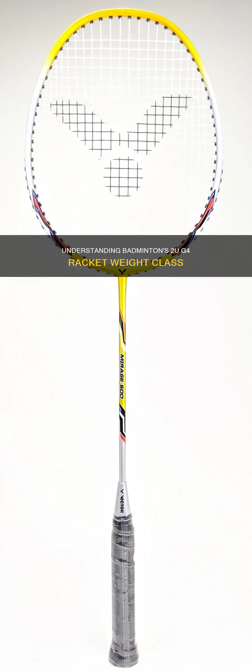 what is 2u g4 in badminton