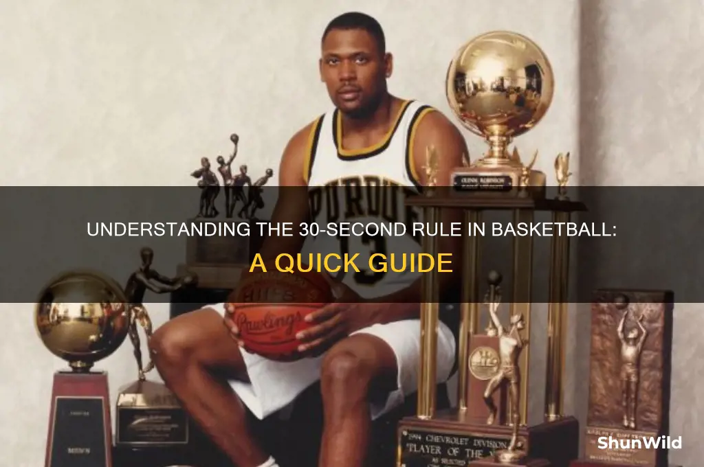 what is 30 second rule in basketball