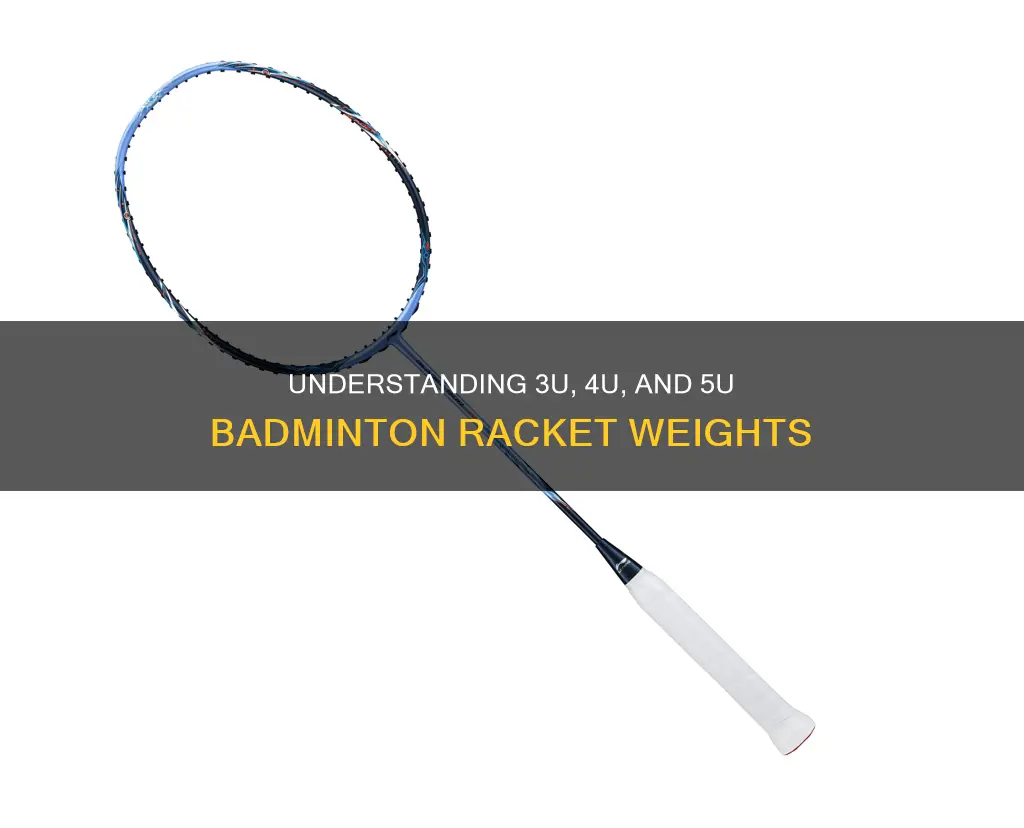 what is 3u 4u 5u badminton