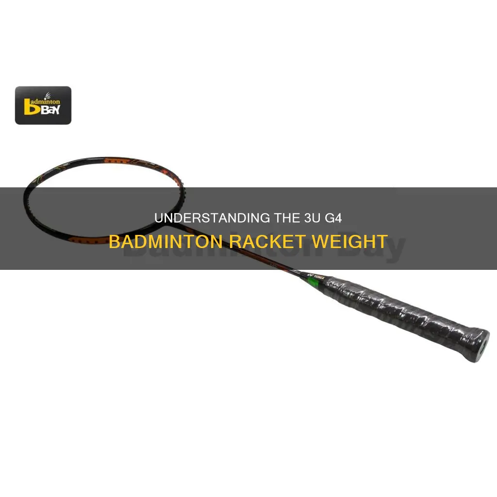 what is 3u g4 in badminton racket