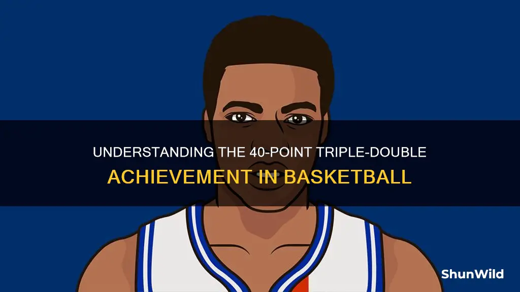 what is 40 point triple double in basketball