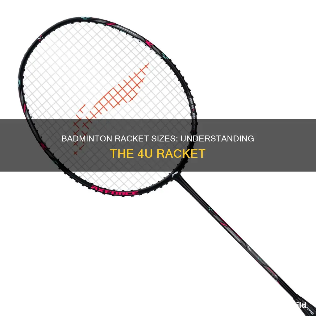 what is 4u badminton racket