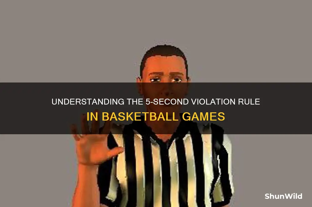 what is 5 second violation in basketball
