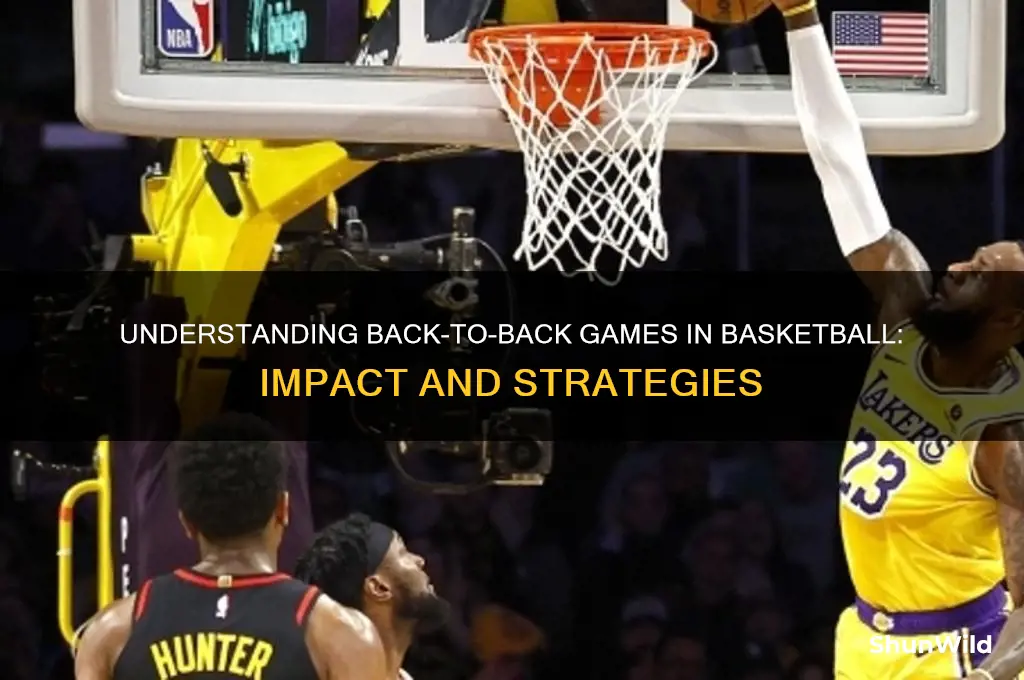 what is a back to back in basketball