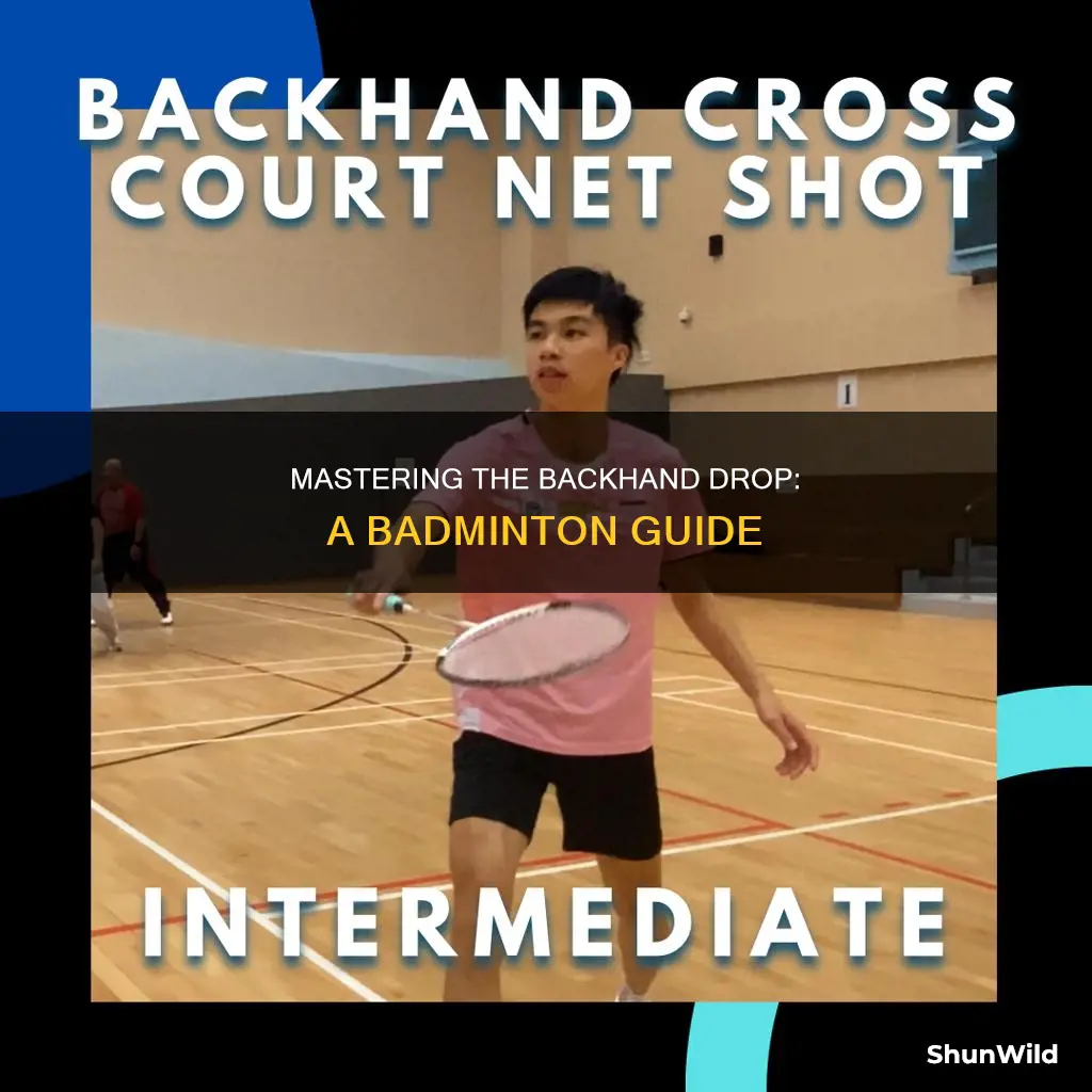 what is a backhand drop in badminton