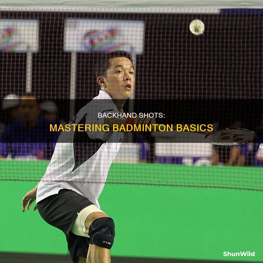 what is a backhand shot in badminton