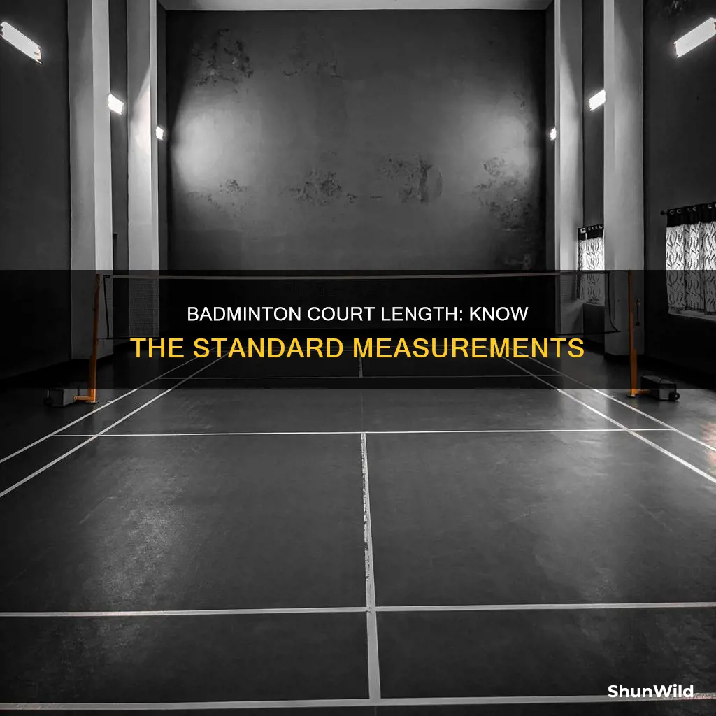 what is a badminton court length