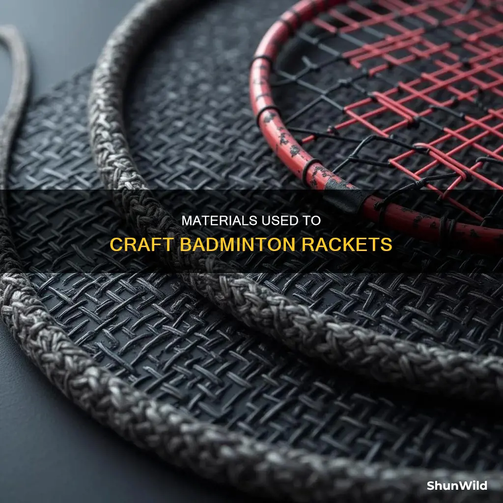 what is a badminton racket made of